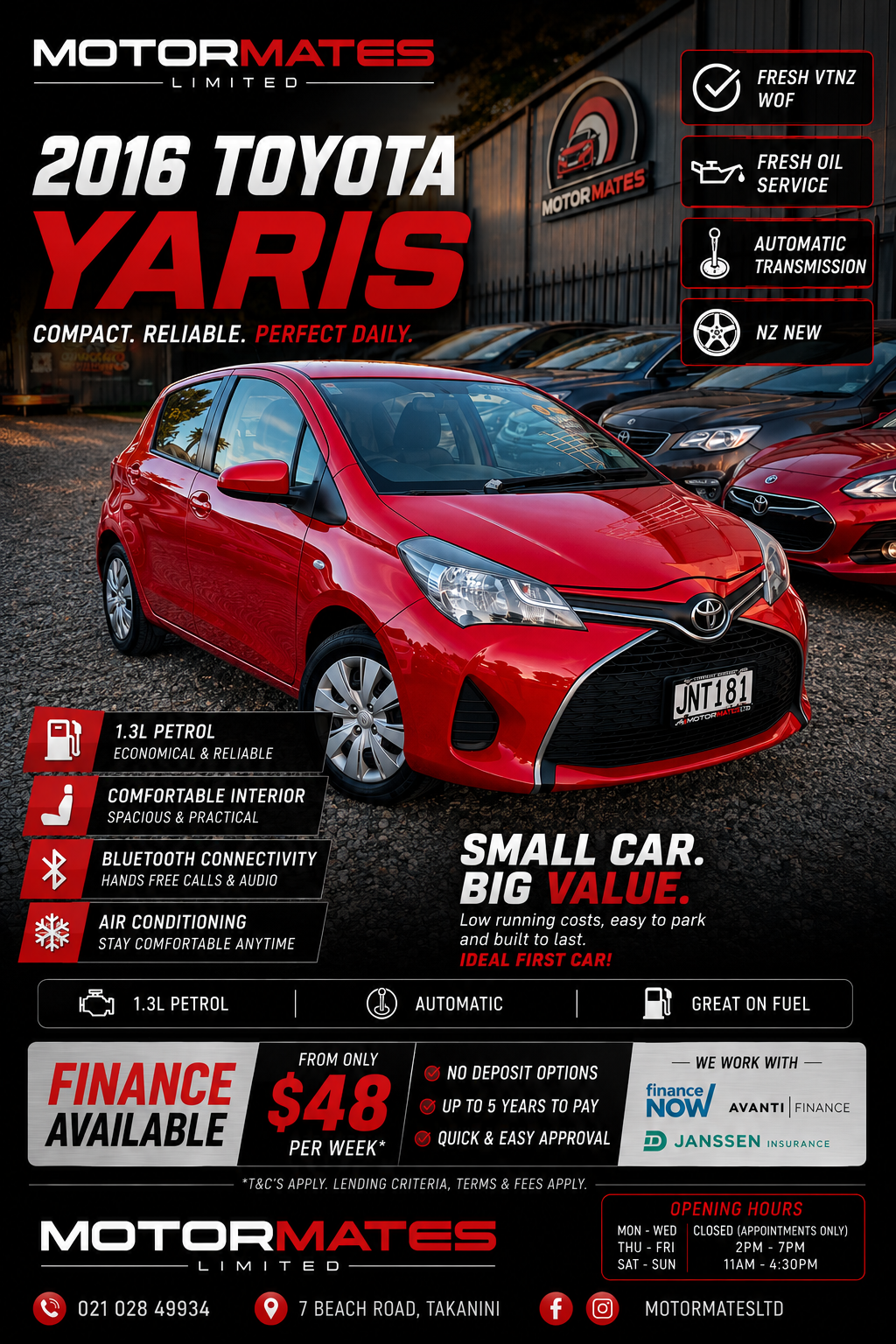 2016 TOYOTA YARIS